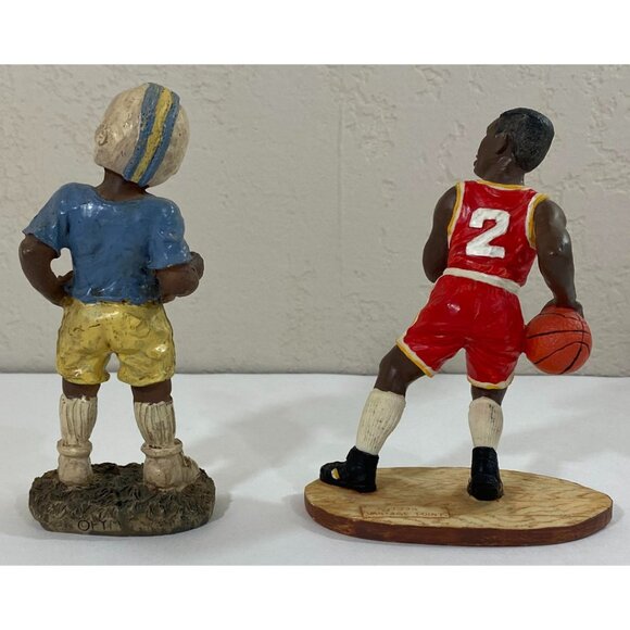 FYM Football & 1994 Vantage Point Basketball African American Sports Figures - Picture 4 of 8